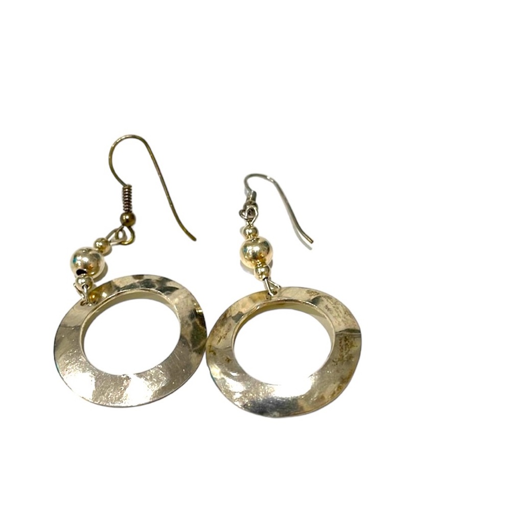 Silver hanging earrings